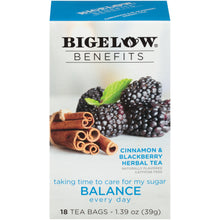 Load image into Gallery viewer, Bigelow Benefits | Balance Cinnamon and Blackberry Herbal Tea