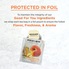 Load image into Gallery viewer, Bigelow Benefits | Calm Stomach Ginger and Peach Herbal Tea