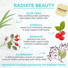 Load image into Gallery viewer, Bigelow Benefits | Radiate Beauty Blueberry and Aloe Herbal Tea