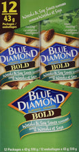 Load image into Gallery viewer, Blue Diamond Almonds Bold | Wasabi & Soy - 12 x 43 g