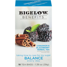 Load image into Gallery viewer, Bigelow Benefits | Balance Cinnamon and Blackberry Herbal Tea
