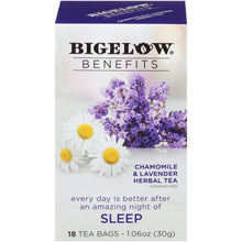 Load image into Gallery viewer, Bigelow Benefits | Sleep Chamomile and Lavender Herbal Tea
