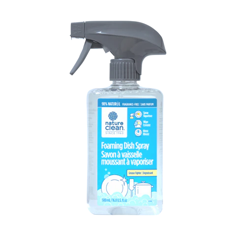 Nature Clean | Foaming Dish Spray - Fragrance Free 500 mL