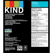 Load image into Gallery viewer, KIND | Almond &amp; Coconut - 40 Grams x 12 Bars

