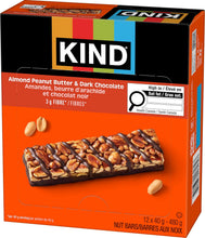 Load image into Gallery viewer, KIND | Peanut Butter &amp; Dark Chocolate - 40 Grams x 12 Bars
