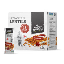 Load image into Gallery viewer, three farmers | Roasted Lentils Barbecue - 12 x 40g
