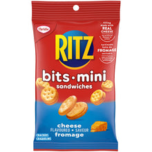Load image into Gallery viewer, RITZ BITS | Mini Cheese Flavoured Sandwich Crackers - 34 Packs x 42 g
