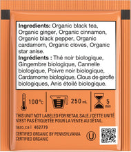Load image into Gallery viewer, TAZO | Organic Chai Black Tea Bags - 20 Count
