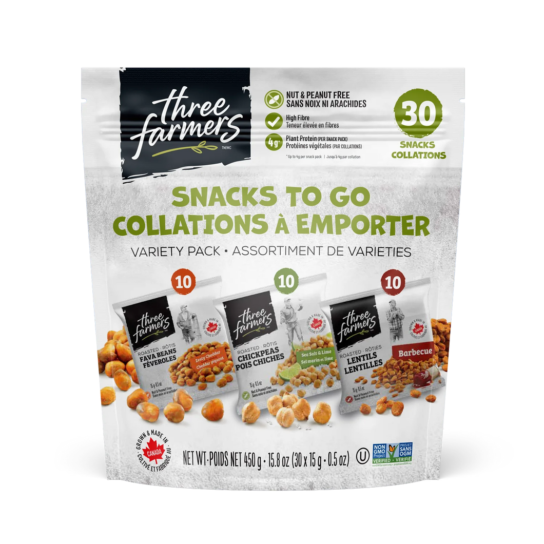 three farmers | Snack To Go Variety Pack - 30 x 15g