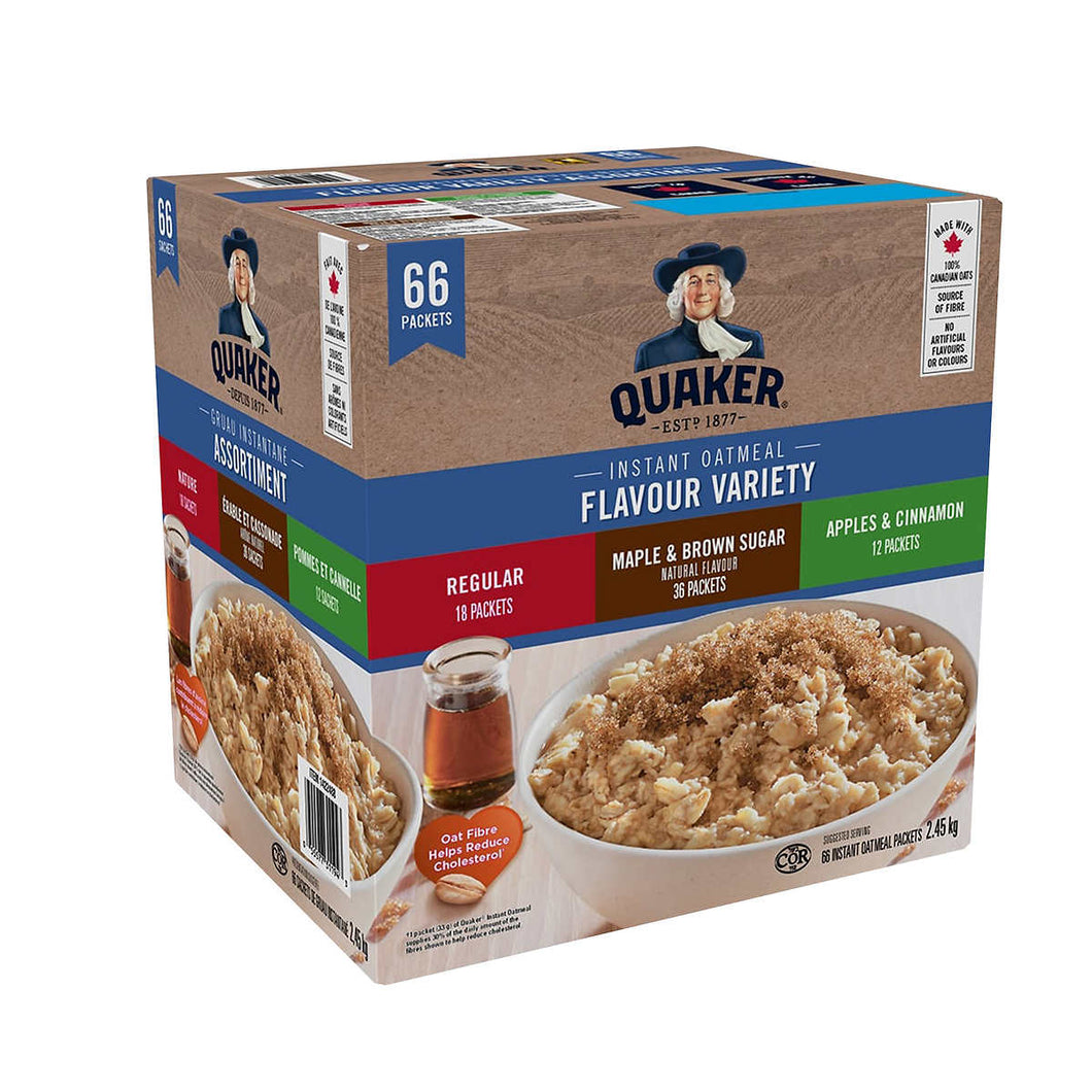 Quaker Instant Oatmeal Variety - 66 pack