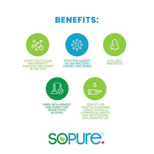 Load image into Gallery viewer, SoPure 80% Hand Sanitizer | Unscented - 32oz (946ml)

