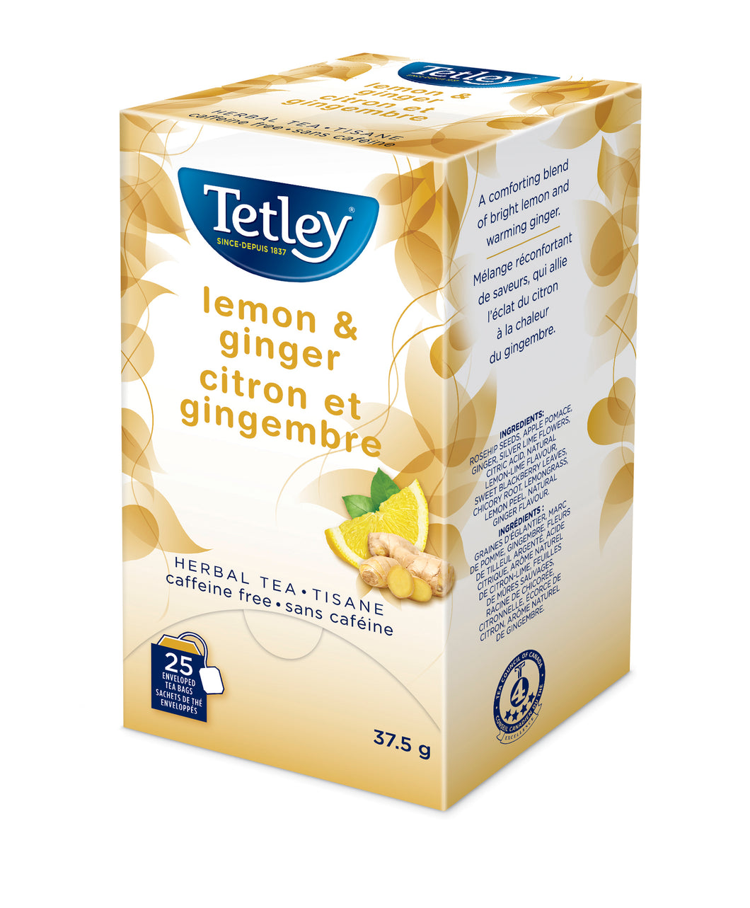 Tetley Tea Lemon Ginger - 25