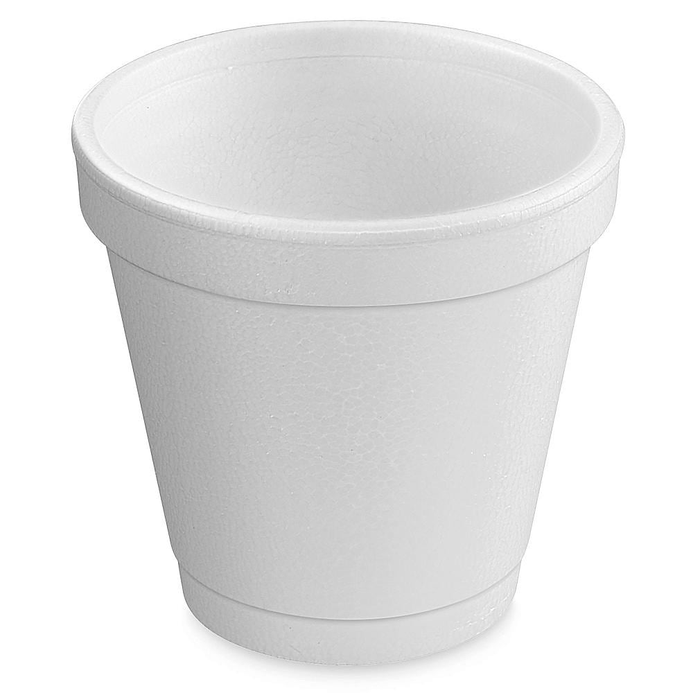 Disposable Foam Cups - White - 4oz - 1000 per case