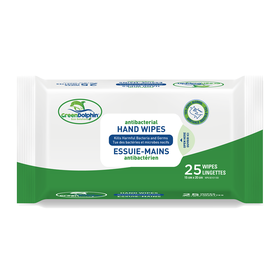 Green Dolphin Hand Sanitizing Wipes