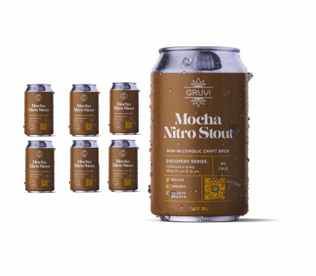 GRUVI Alcohol-Free Beer Mocha Nitro Stout