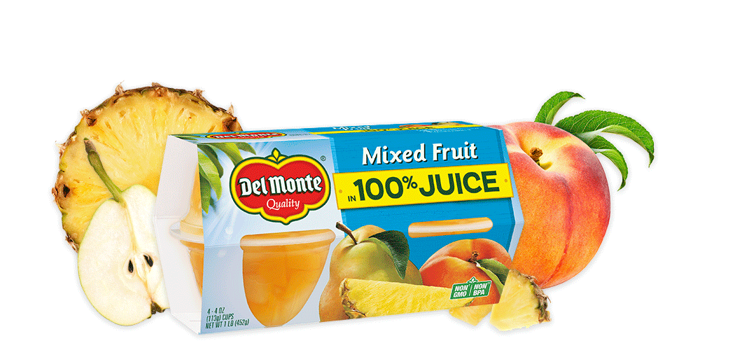 Mixed Fruit in 100% Juice, Fruit Cup Snacks - 4oz