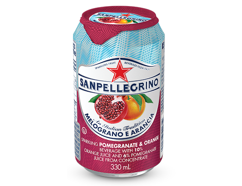 San Pellegrino Carbonated Water Melograno E Arancia (Pomegranate & Orange) - 330ml