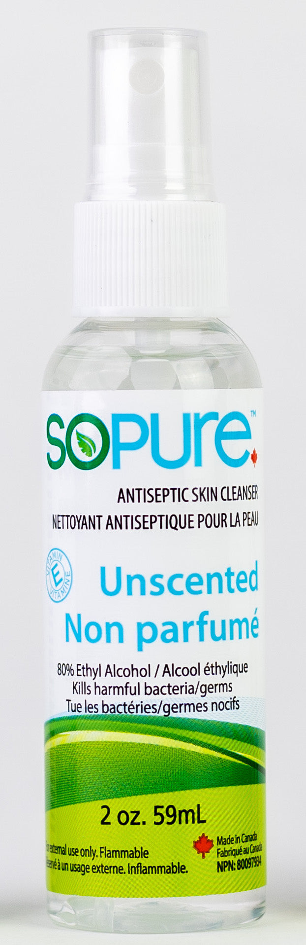 SoPure 80% Hand Sanitizer - 2oz (59ml) - Unscented