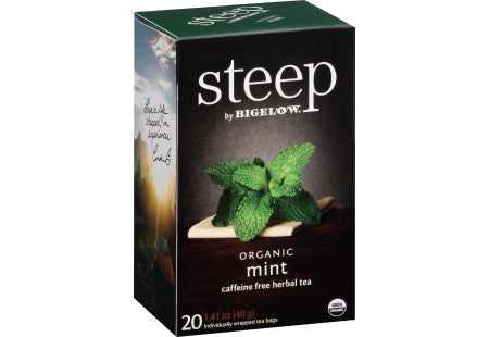 Steep by Bigelow | Organic Mint Herbal Tea- 20