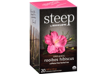 Steep by Bigelow | Organic Rooibos Hibiscus Tea- 20