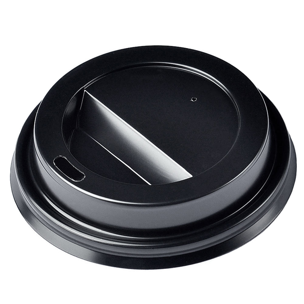 Disposable Paper Cup Dome Lids - Black - 4oz - 1000 per case