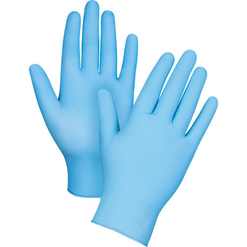 Blue Nitrile Gloves - L