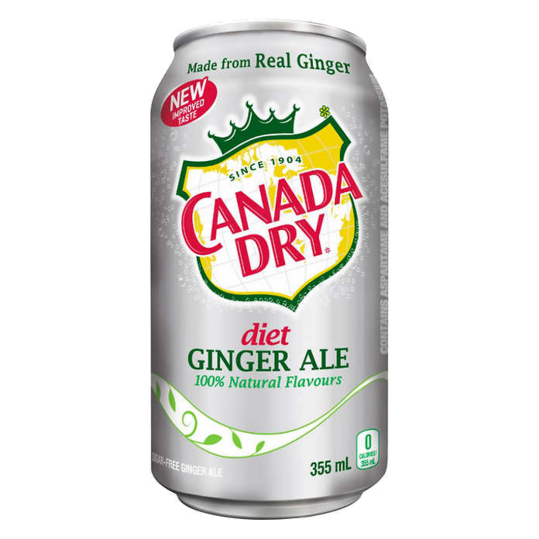 Diet Canada Dry Ginger Ale - 355ml (12oz)