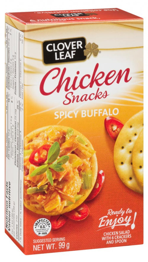 Clover Leaf Chicken Snacks Spicy Buffalo - 12 x 99g