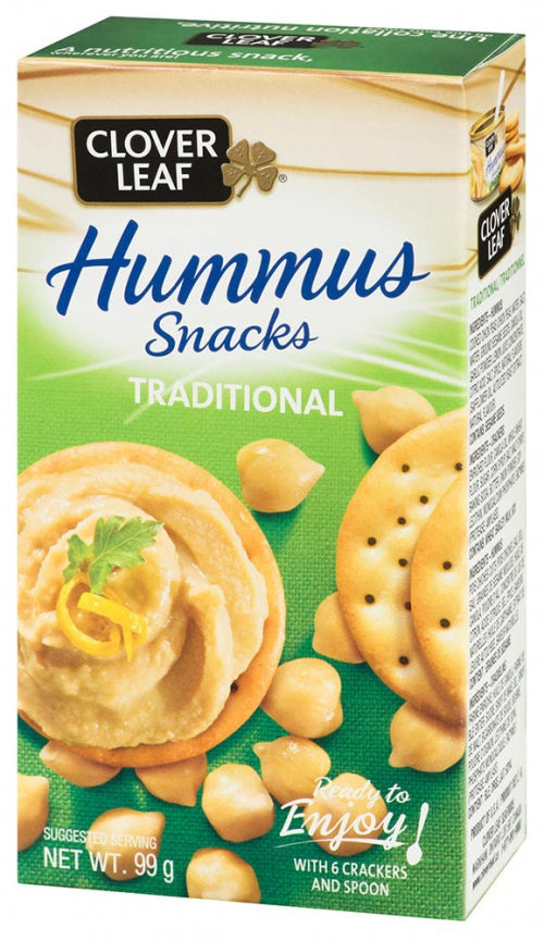 Clover Leaf Hummus Snacks Traditional - 12 x 99g