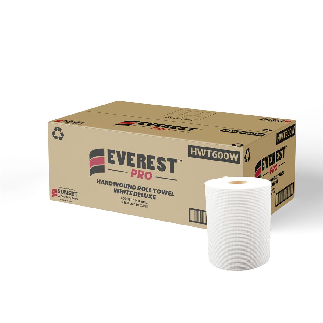 Everest White Hand Roll Towel - 600 Feet