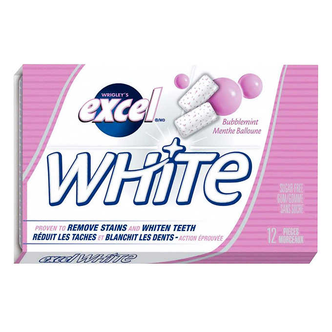Excel White Bubblemint Gum