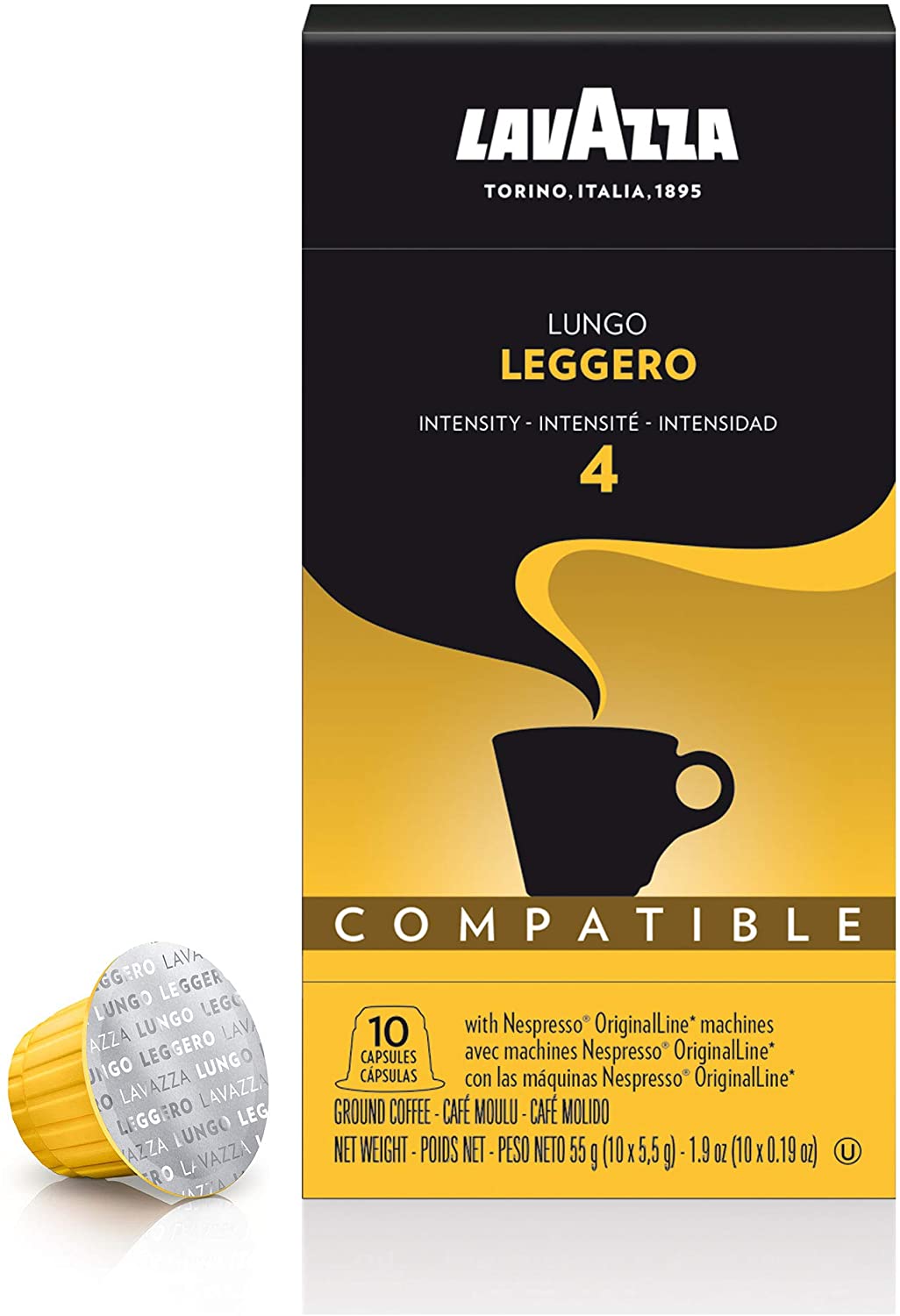 Lavazza Lungo Leggero - Nespresso Compatible Capsules