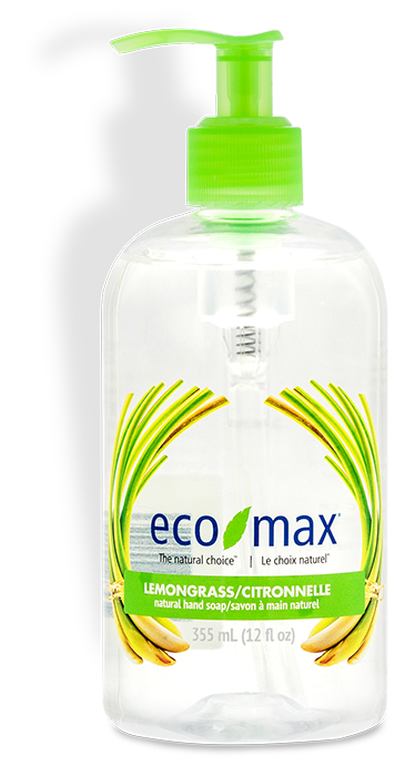 eco-max Natural Hand & Body Soap: Lemongrass - 355ml (12oz)