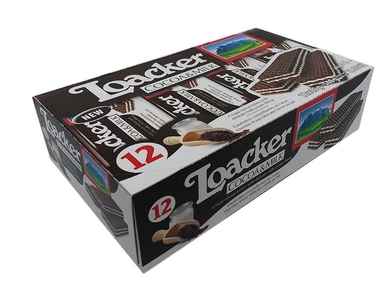 Loacker Wafers Chocolate and Milk - 12