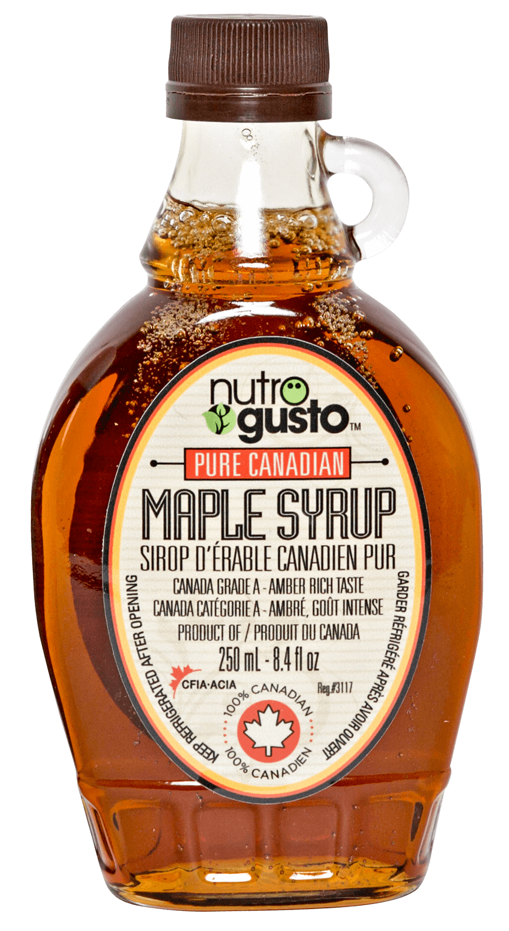 Nutro Gusto Canadian Maple Syrup - 8.4 fl oz