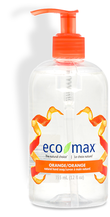 eco-max Natural Hand & Body Soap: Orange - 355ml (12oz)