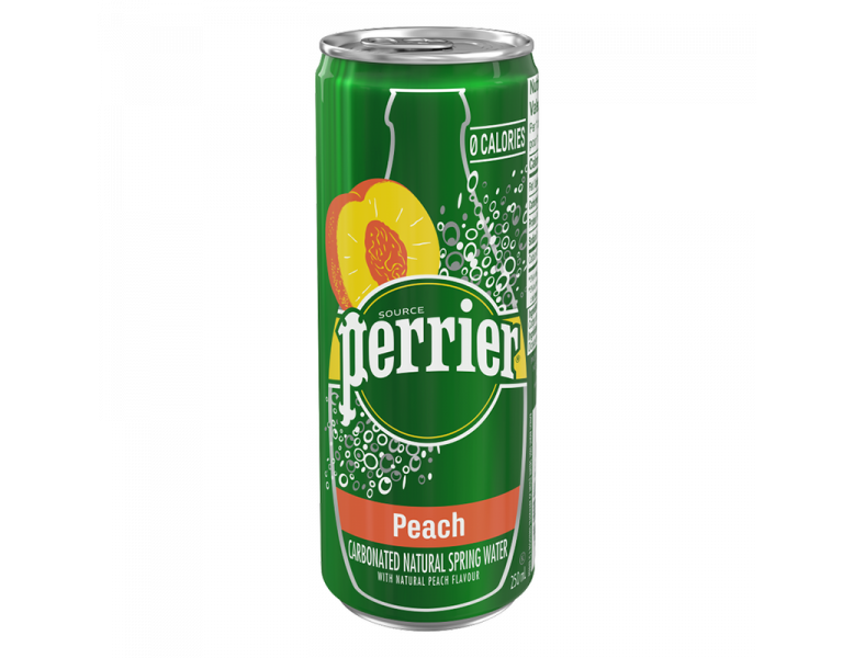 Perrier Carbonated Water Peach - 250ml