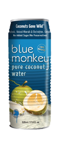 Blue Monkey Coconut Water With No Pulp - 520ml (17.6oz)