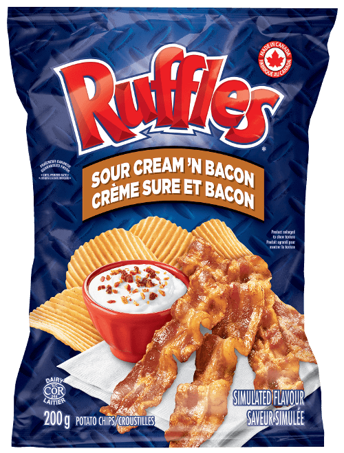 Ruffles Sour Cream 'N Bacon - 40g
