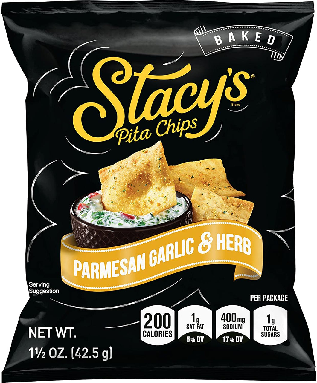 Stacy's Pita Chips Parmesan Garlic & Herb - 40 Pack