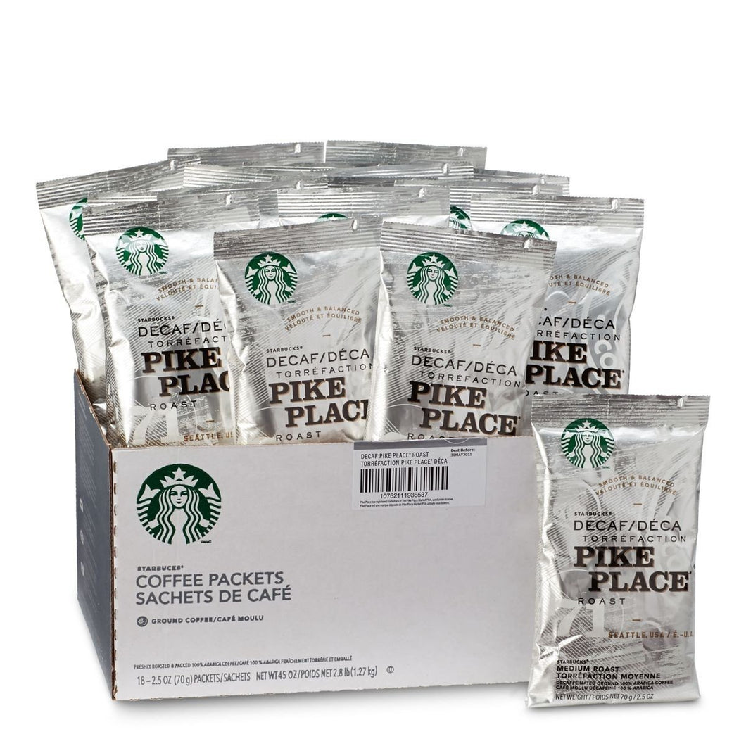 Starbucks Pike Place Decaf. - Portion Packs