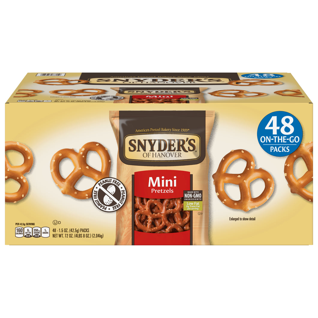 Snyder's Mini Pretzels - 48 Pack