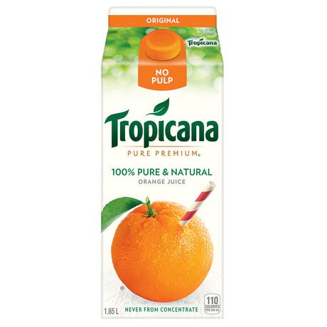 Tropicana Orange Juice No Pulp