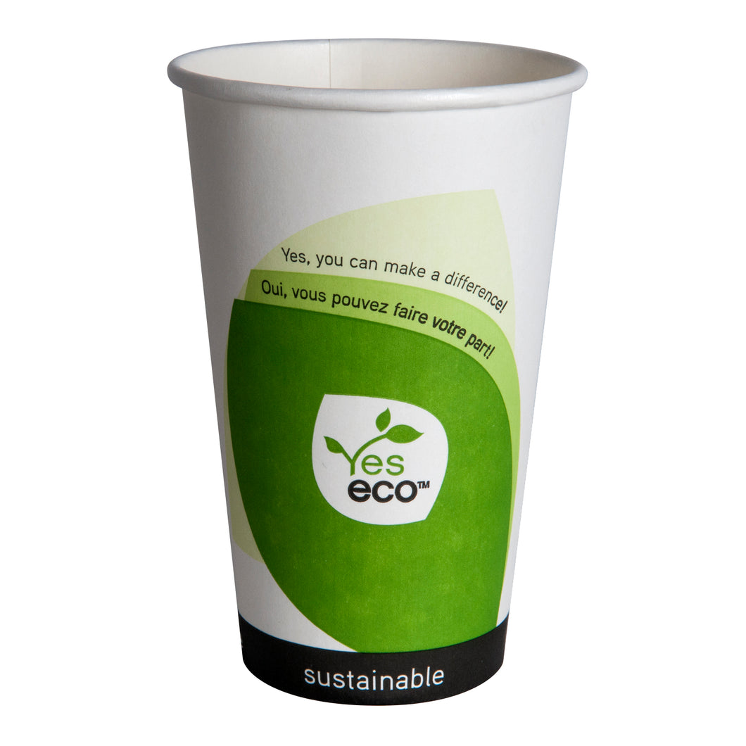 Biodegradable Paper Cups - 16oz - 1000 per case